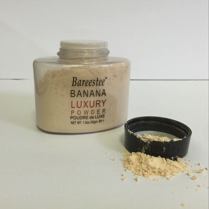 Smooth Banana Powder Oil control Face Loose Powder Makeup Concealer Mineral Setting Powder Transparent Foundation Cosmetics