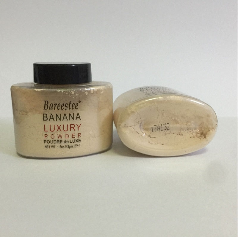 Smooth Banana Powder Oil control Face Loose Powder Makeup Concealer Mineral Setting Powder Transparent Foundation Cosmetics