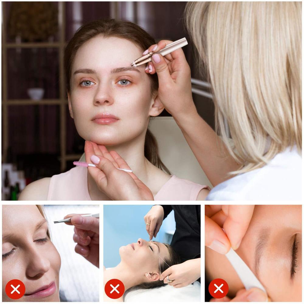 Eyebrow Epilator Maquiagem Profissional Completa Trymer Do Brwi  Brow Trimmer For Rasoir Visage Femme Make Up   Shaper