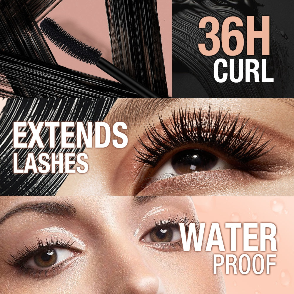 O.TWO.O Professional Volume Curled Lashes Black Mascare Waterproof Curling Tick Eyelash Lengtheing 3D Eye Makeup Mascara